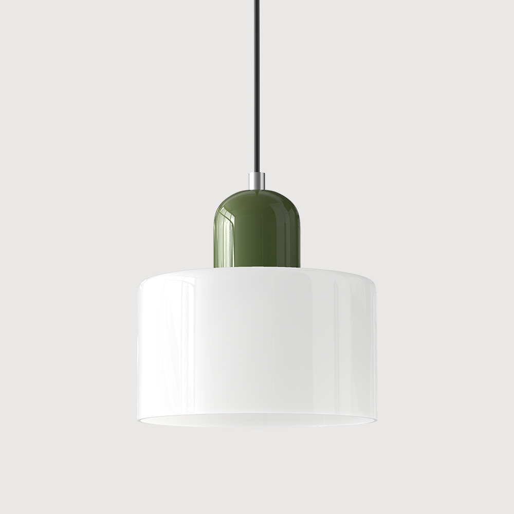 Kitchen Pendant Light Fixtures with Two-Tier Frosted Glass Shade and Modern Mid-Century Design - Image 26