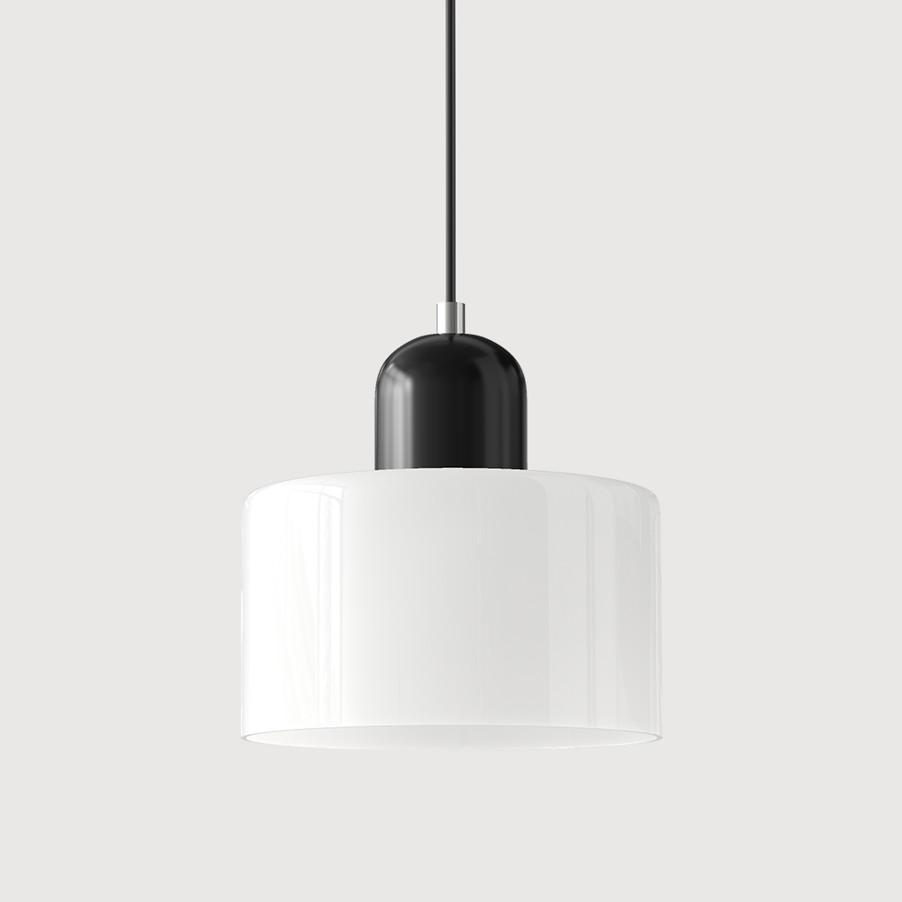 Kitchen Pendant Light Fixtures with Two-Tier Frosted Glass Shade and Modern Mid-Century Design - Image 27