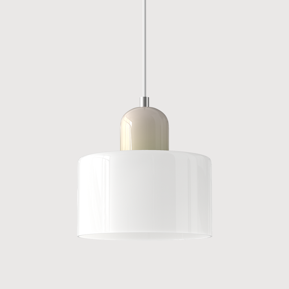 Kitchen Pendant Light Fixtures with Two-Tier Frosted Glass Shade and Modern Mid-Century Design - Image 29