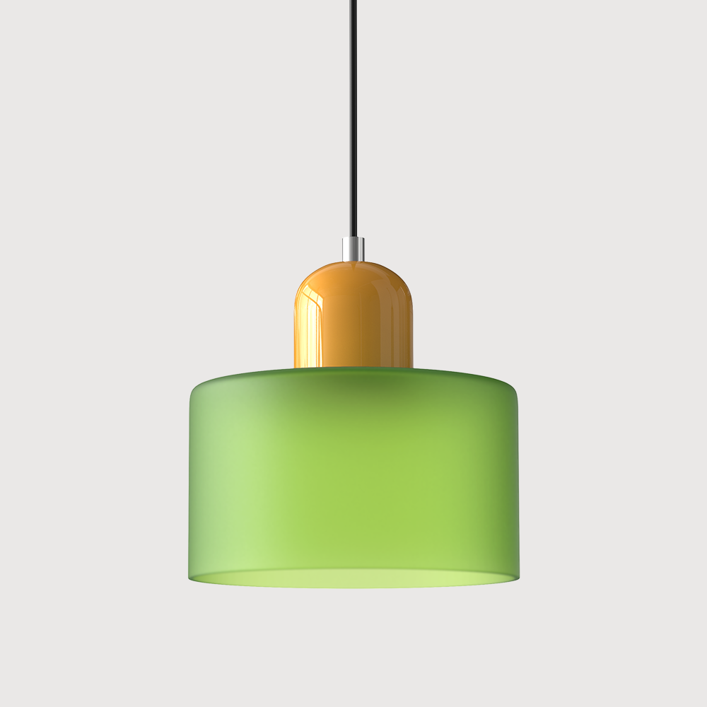 Kitchen Pendant Light Fixtures with Two-Tier Frosted Glass Shade and Modern Mid-Century Design - Image 30