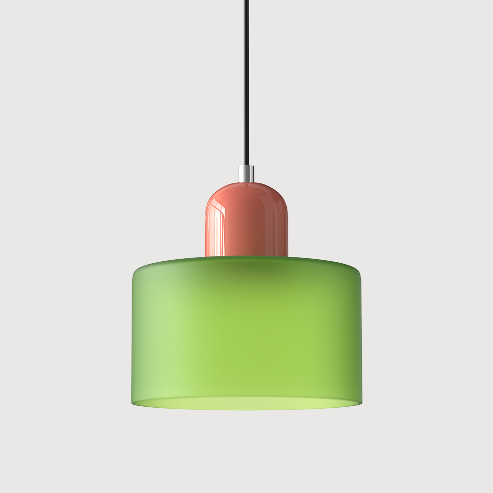 Kitchen Pendant Light Fixtures with Two-Tier Frosted Glass Shade and Modern Mid-Century Design - Image 34