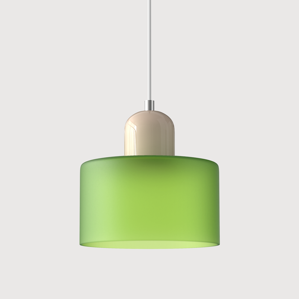 Kitchen Pendant Light Fixtures with Two-Tier Frosted Glass Shade and Modern Mid-Century Design - Image 35