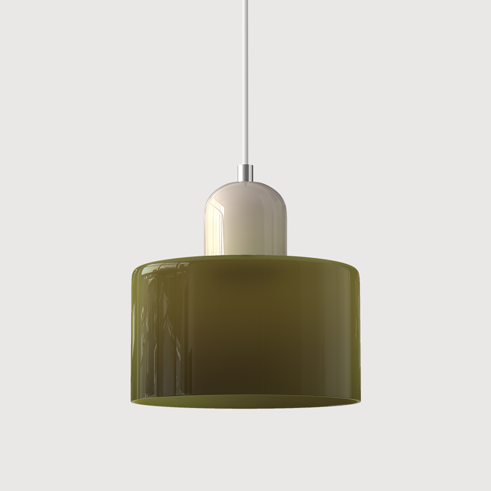 Kitchen Pendant Light Fixtures with Two-Tier Frosted Glass Shade and Modern Mid-Century Design - Image 36