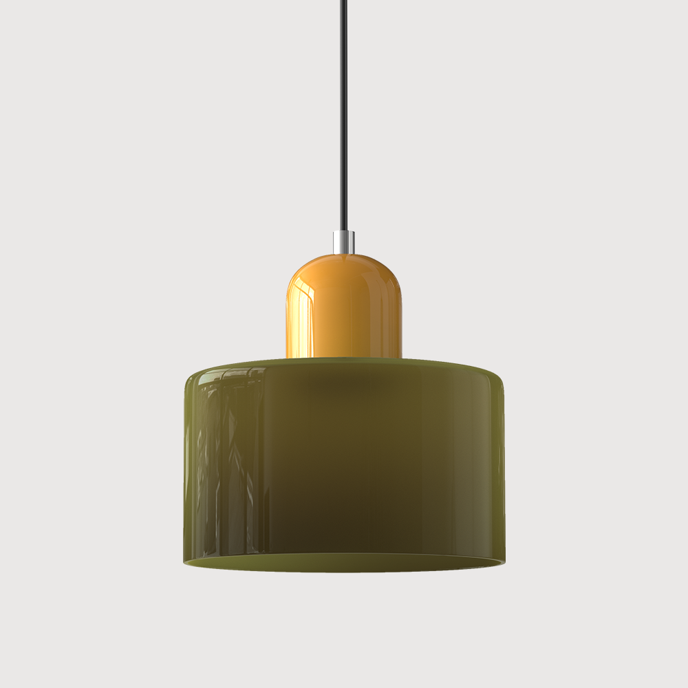 Kitchen Pendant Light Fixtures with Two-Tier Frosted Glass Shade and Modern Mid-Century Design - Image 37
