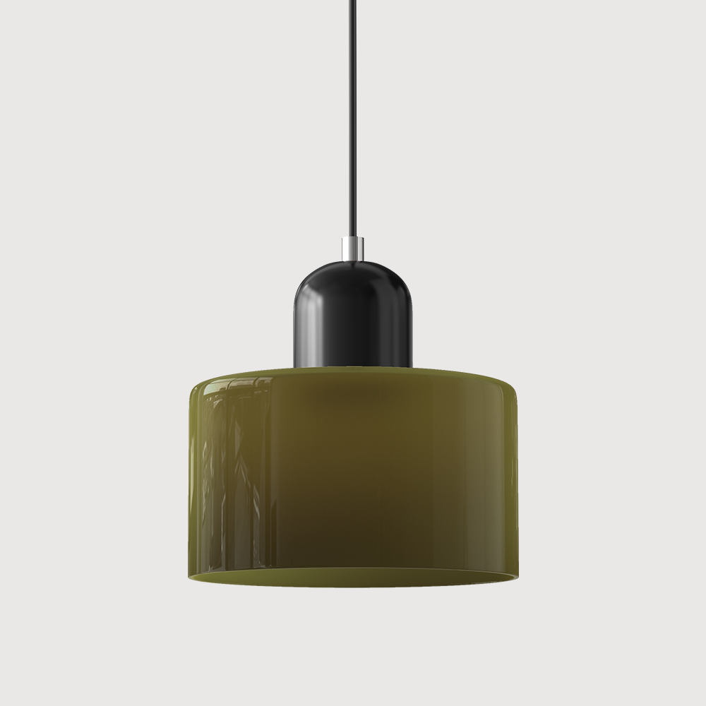 Kitchen Pendant Light Fixtures with Two-Tier Frosted Glass Shade and Modern Mid-Century Design - Image 39