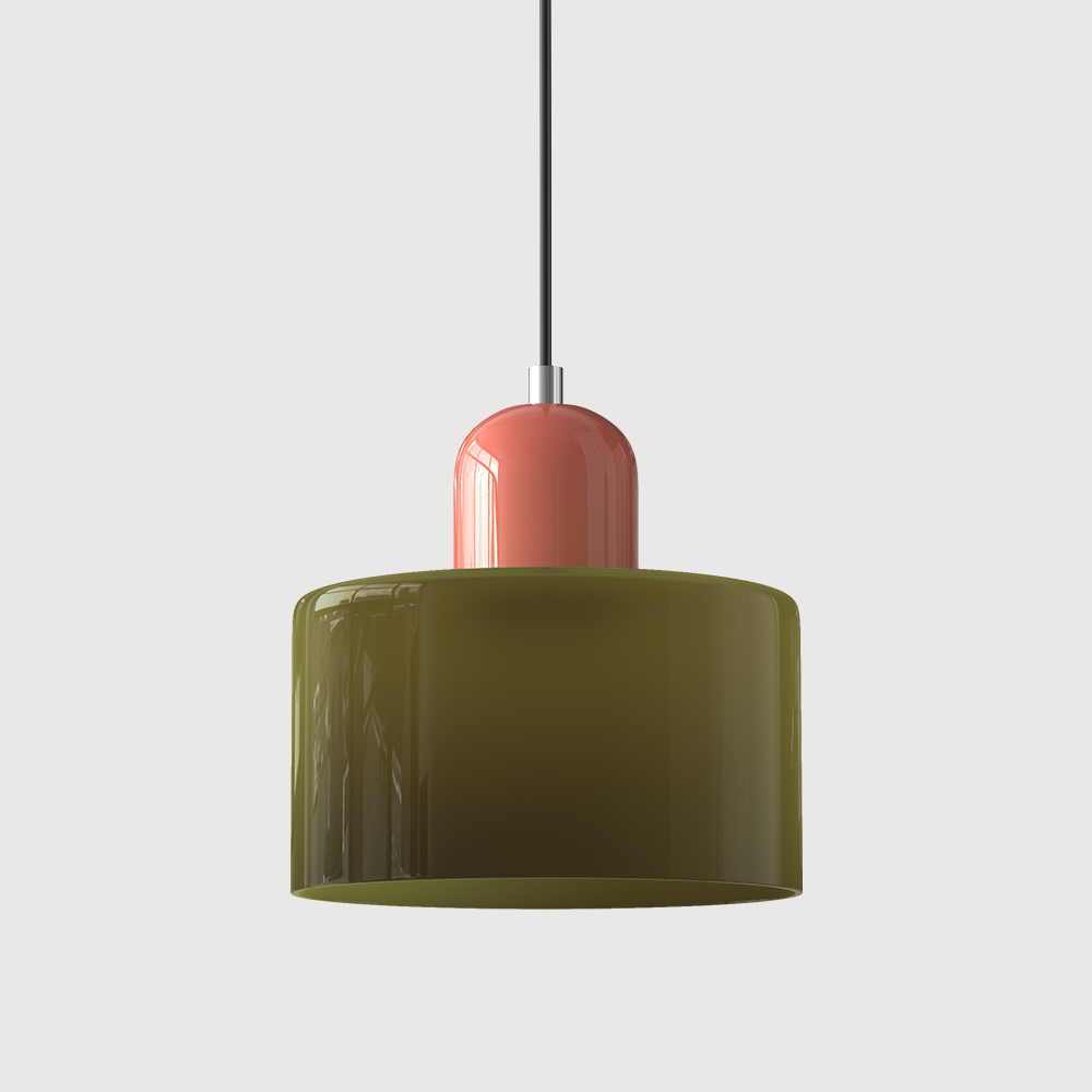 Kitchen Pendant Light Fixtures with Two-Tier Frosted Glass Shade and Modern Mid-Century Design - Image 40