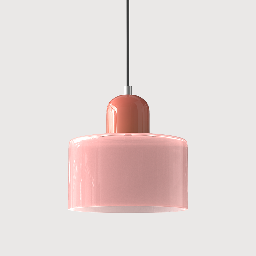 Kitchen Pendant Light Fixtures with Two-Tier Frosted Glass Shade and Modern Mid-Century Design - Image 6