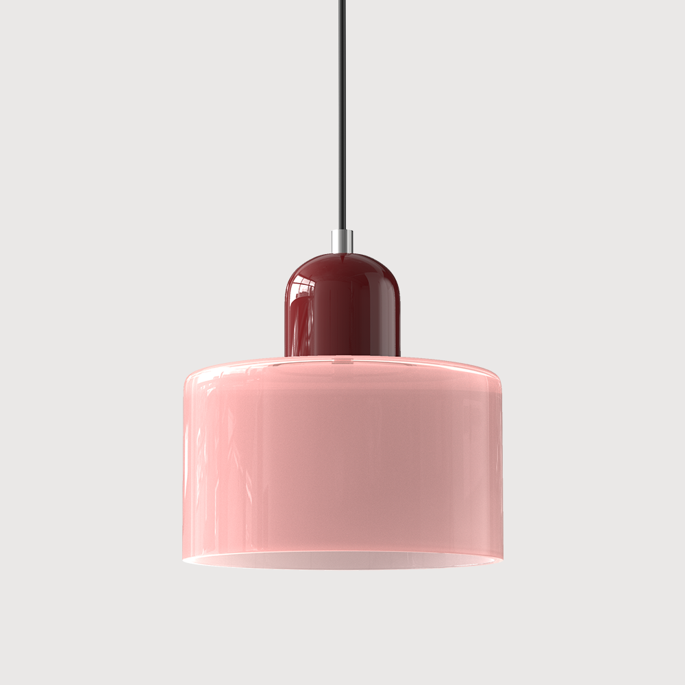Kitchen Pendant Light Fixtures with Two-Tier Frosted Glass Shade and Modern Mid-Century Design - Image 8