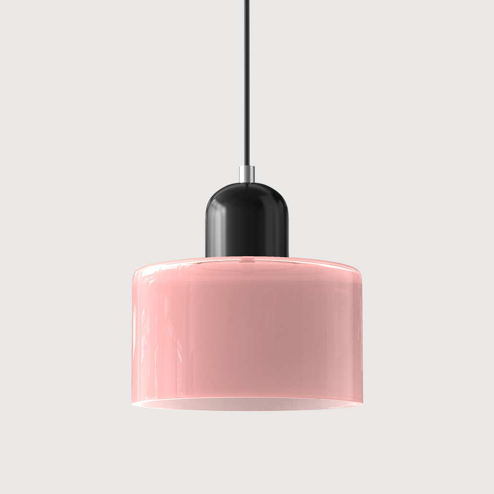 Kitchen Pendant Light Fixtures with Two-Tier Frosted Glass Shade and Modern Mid-Century Design - Image 9