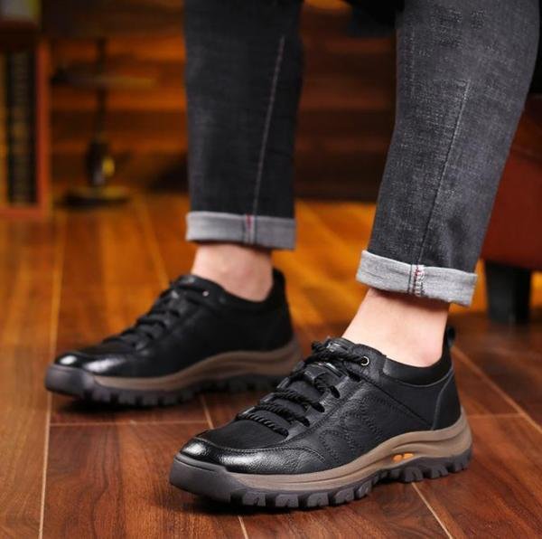 Men's Waterproof Leather Walking Shoes