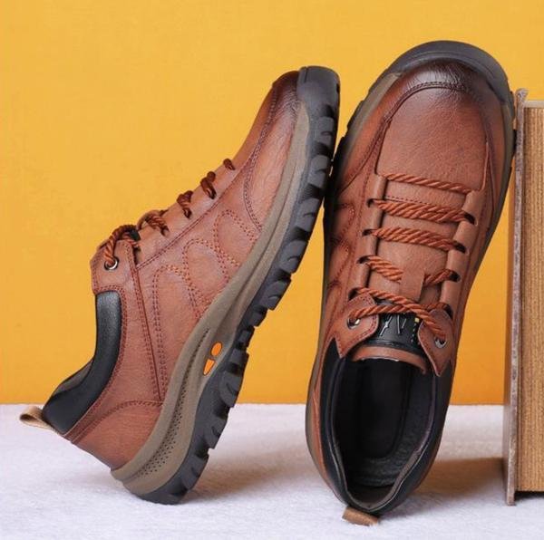 Men's Waterproof Leather Walking Shoes