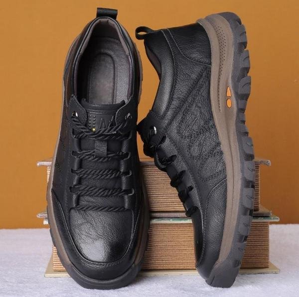 Men's Waterproof Leather Walking Shoes