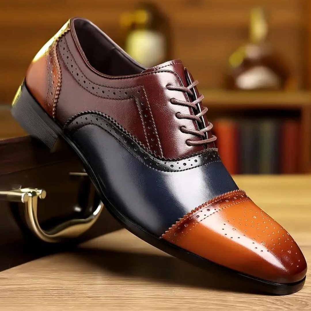 Men's Colour Block Oxford Shoes