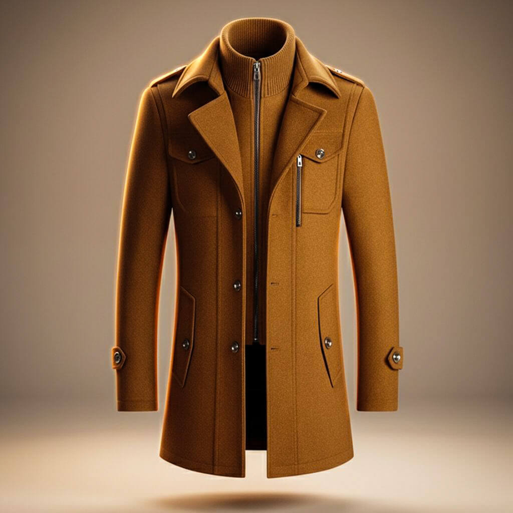 Men's Virgin Wool Coat