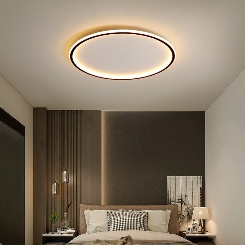 LED Ceiling Light Fixture with Circular Ring Design Flush Mount Modern Dimmable - Image 2