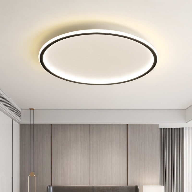 LED Ceiling Light Fixture with Circular Ring Design Flush Mount Modern Dimmable - Image 6