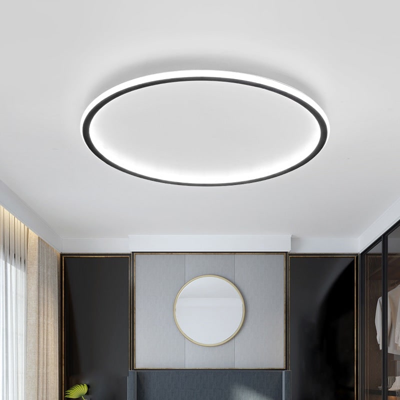 LED Ceiling Light Fixture with Circular Ring Design Flush Mount Modern Dimmable - Image 7