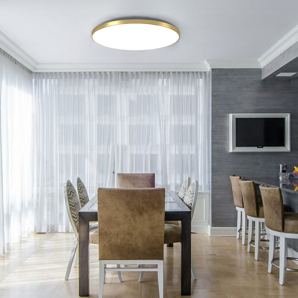 LED Ceiling Light Fixture with Modern Flush Mount Low Profile Round Design for Bedroom Hallway - Image 14