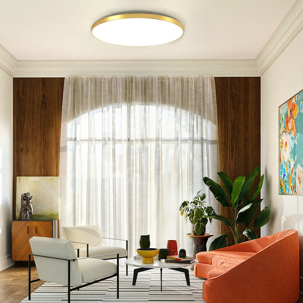 LED Ceiling Light Fixture with Modern Flush Mount Low Profile Round Design for Bedroom Hallway - Image 15