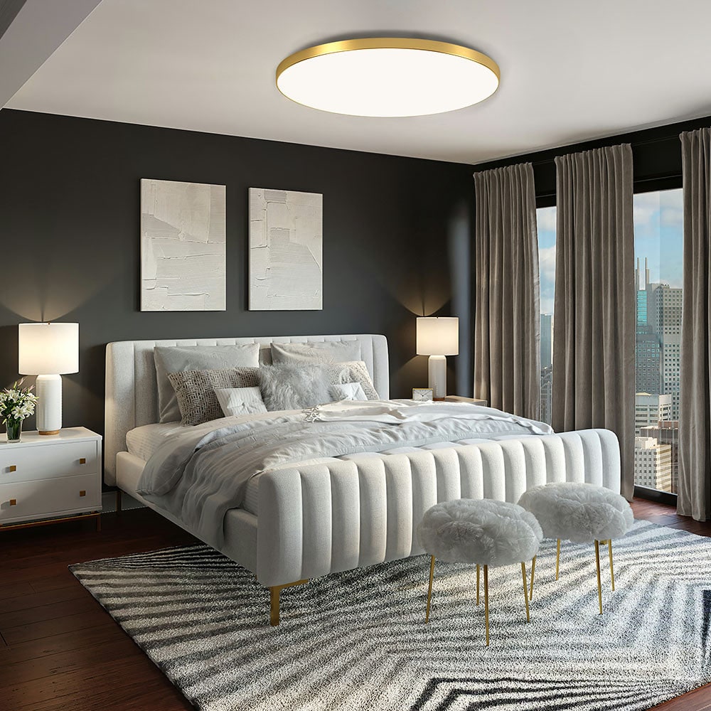 LED Ceiling Light Fixture with Modern Flush Mount Low Profile Round Design for Bedroom Hallway - Image 16