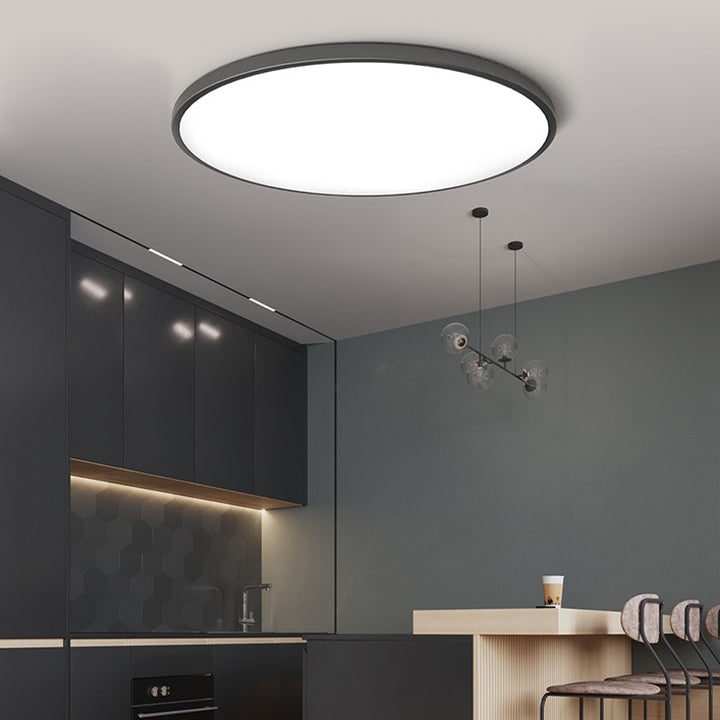 LED Ceiling Light Fixture with Modern Flush Mount Low Profile Round Design for Bedroom Hallway - Image 2