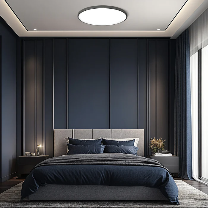 LED Ceiling Light Fixture with Modern Flush Mount Low Profile Round Design for Bedroom Hallway - Image 5