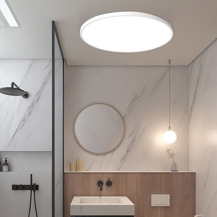LED Ceiling Light Fixture with Modern Flush Mount Low Profile Round Design for Bedroom Hallway - Image 7