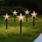 LED Star Pathway Lights with Warm White Glow for Outdoor Gardens and Festive Decorations Set of 5 - Image 9