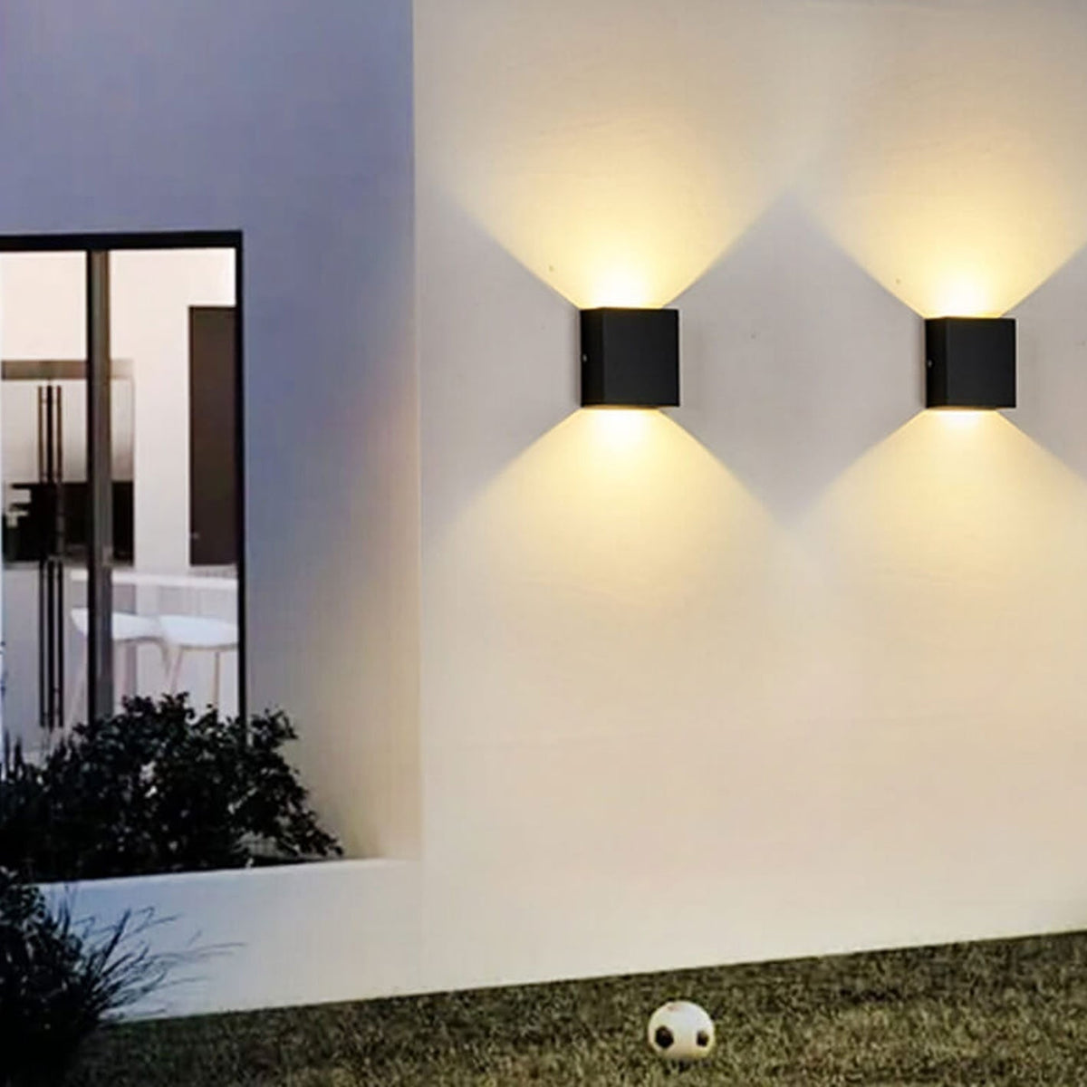LED Wall Light with Up and Down Illumination and Optional Motion Sensor - Image 1
