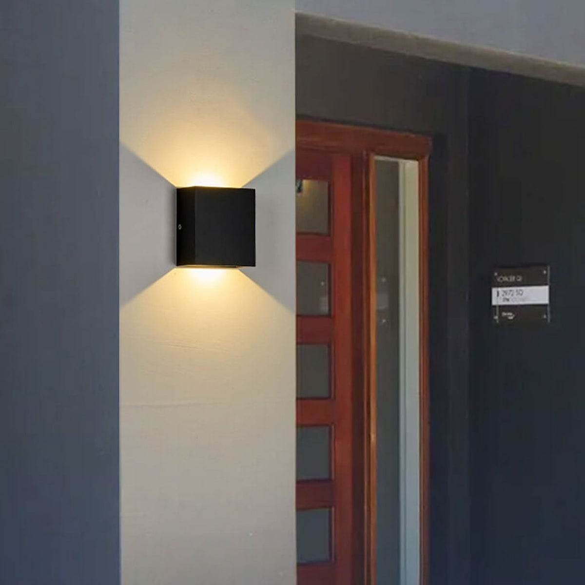 LED Wall Light with Up and Down Illumination and Optional Motion Sensor - Image 8
