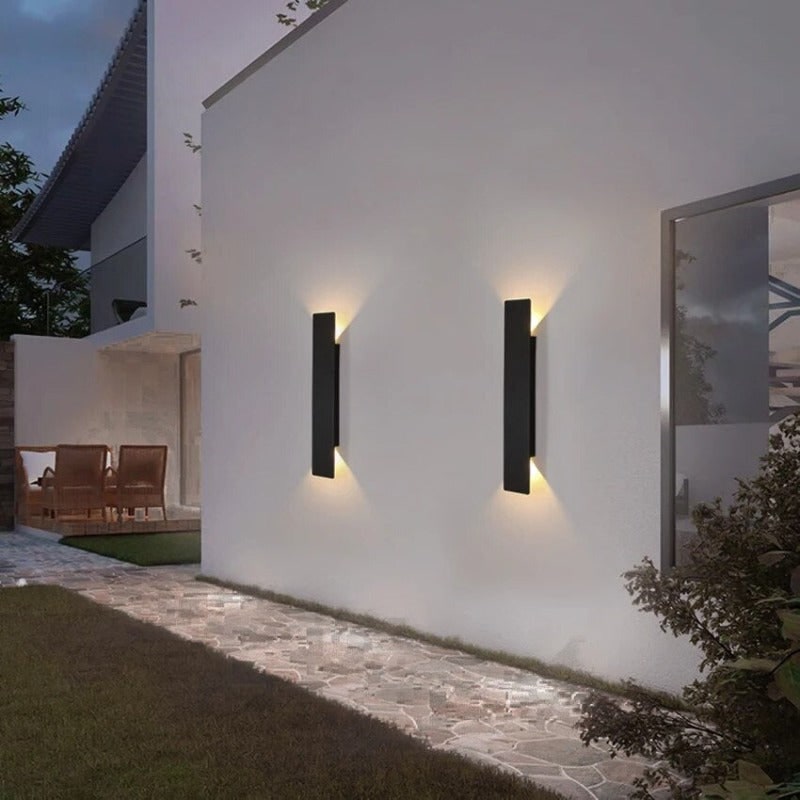 LED Wall Sconce with Modern Linear Design and Up Down Glow for Outdoor Lighting - Image 2