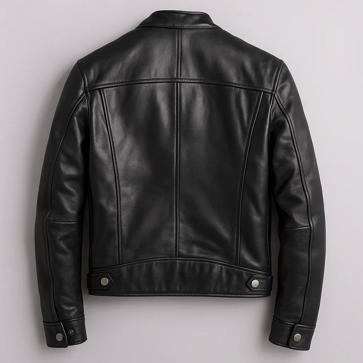 Men's Leather Biker Jacket