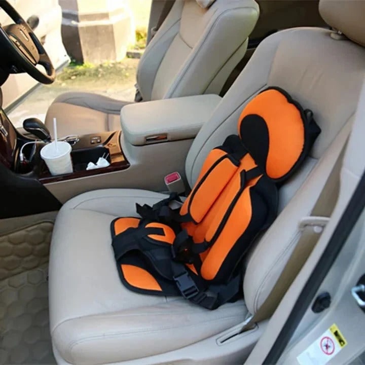 Lightweight Travel Car Seat with Foldable Design Five-Point Harness and Padded Cushion - Image 7