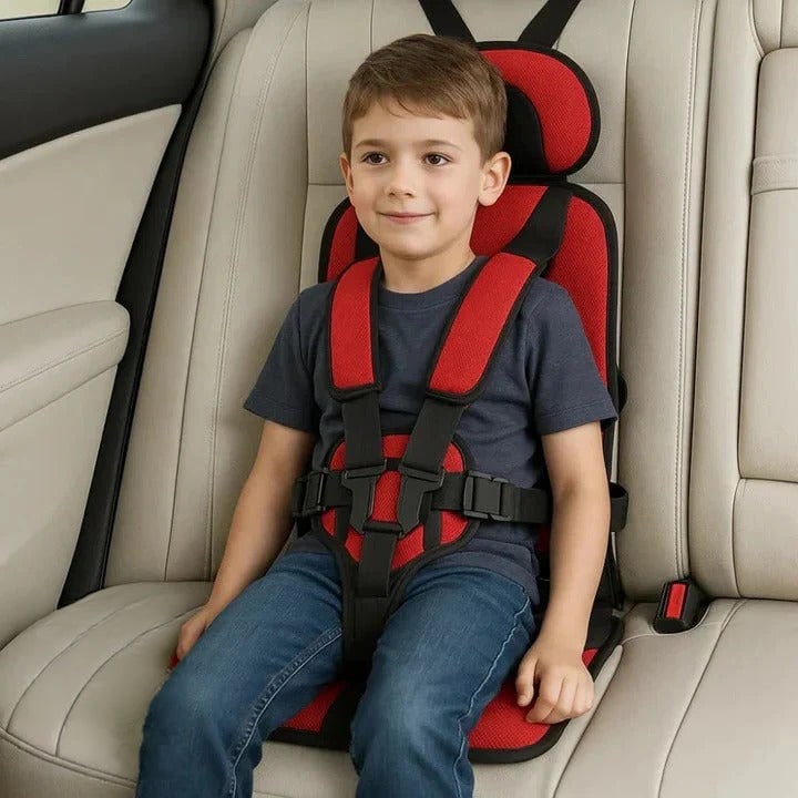 Lightweight Travel Car Seat with Foldable Design Five-Point Harness and Padded Cushion - Image 9