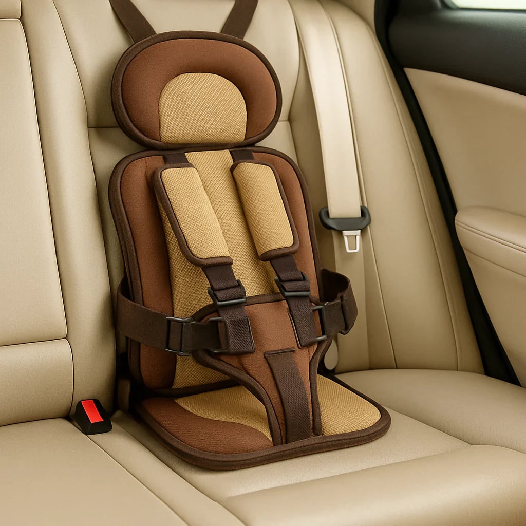 Lightweight Travel Car Seat with Padded Harness and Foldable Design for Kids - Image 7