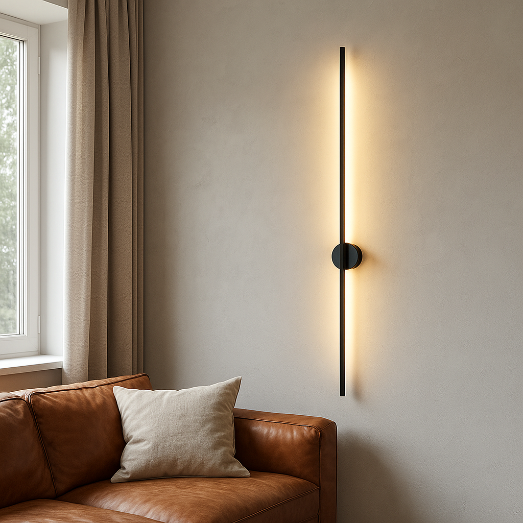 Linear Wall Sconce with Backlit LED Indirect Illumination and Contemporary Design - Image 1