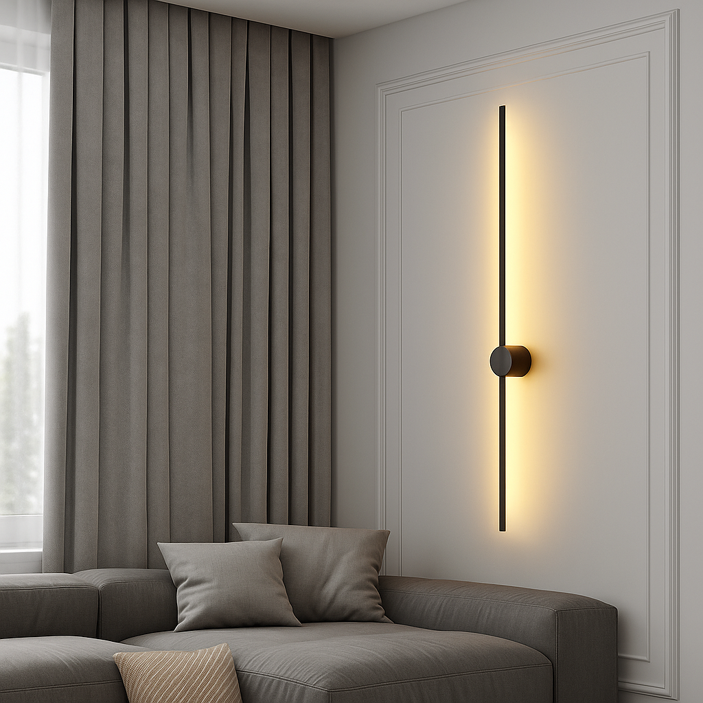 Linear Wall Sconce with Backlit LED Indirect Illumination and Contemporary Design - Image 6