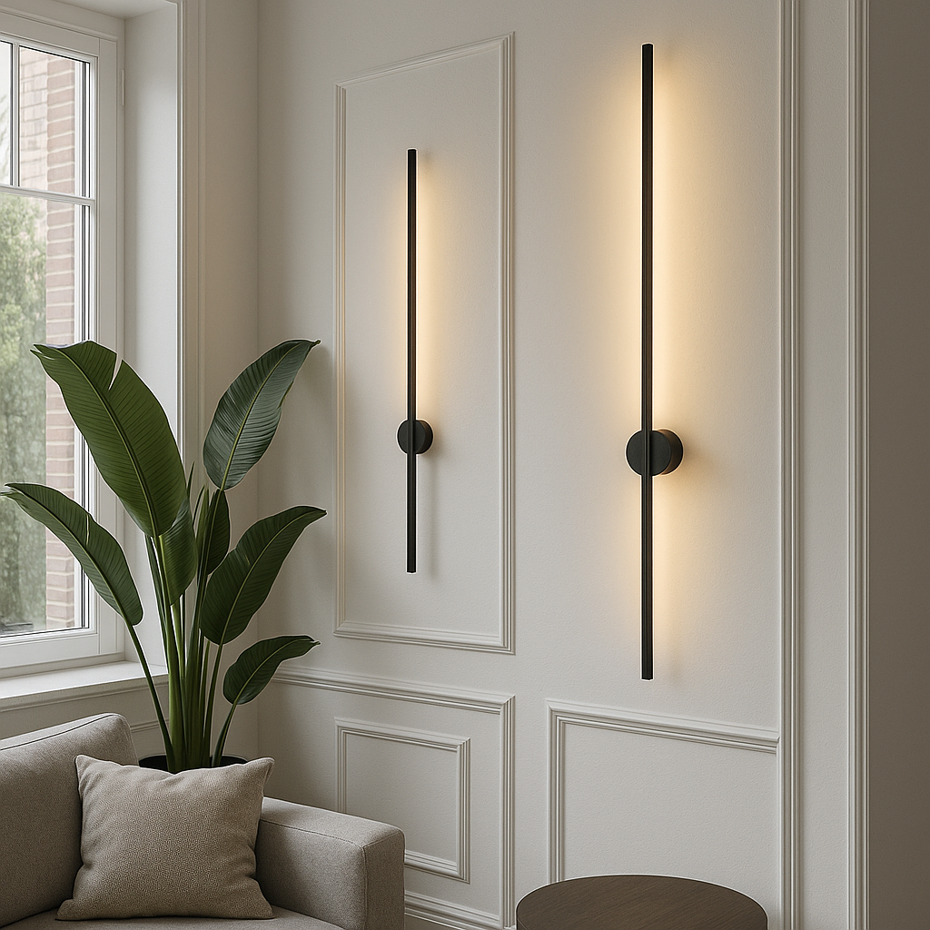 Linear Wall Sconce with Backlit LED Indirect Illumination and Contemporary Design - Image 7
