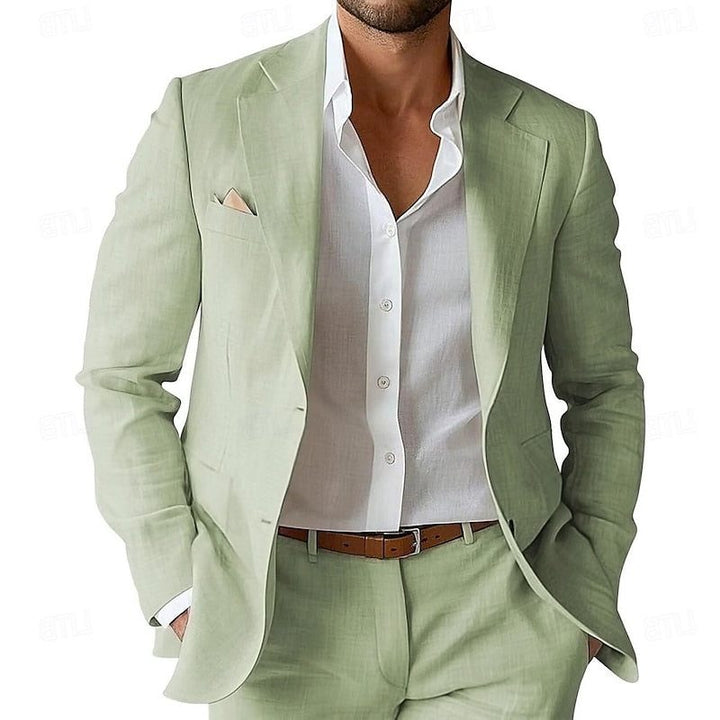 Men's Linen Two Piece Suit