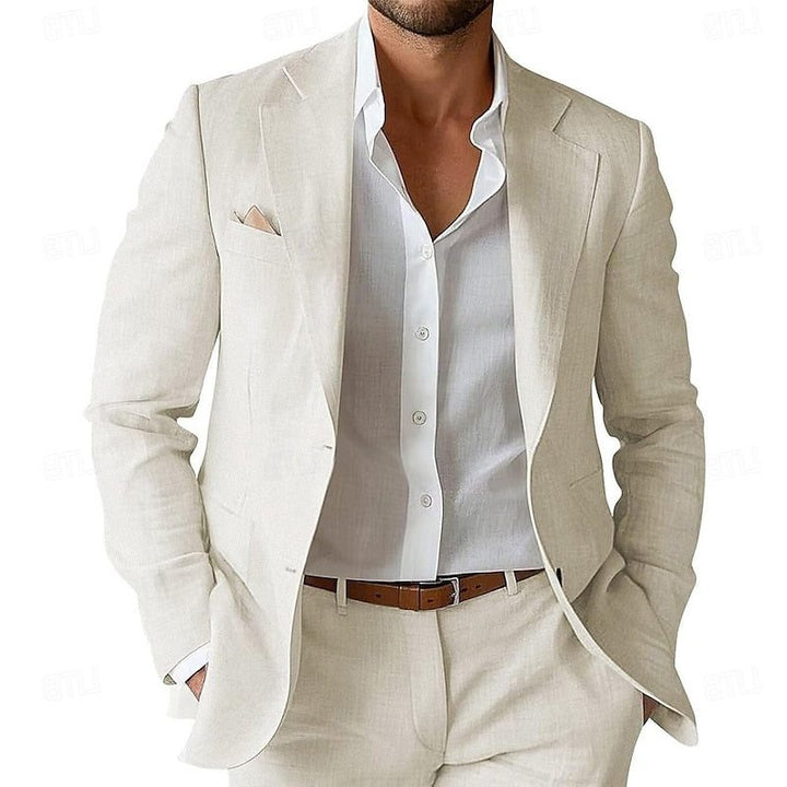 Men's Linen Two Piece Suit