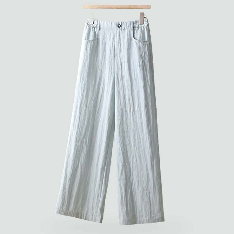 Women's Wide Leg Linen Trousers
