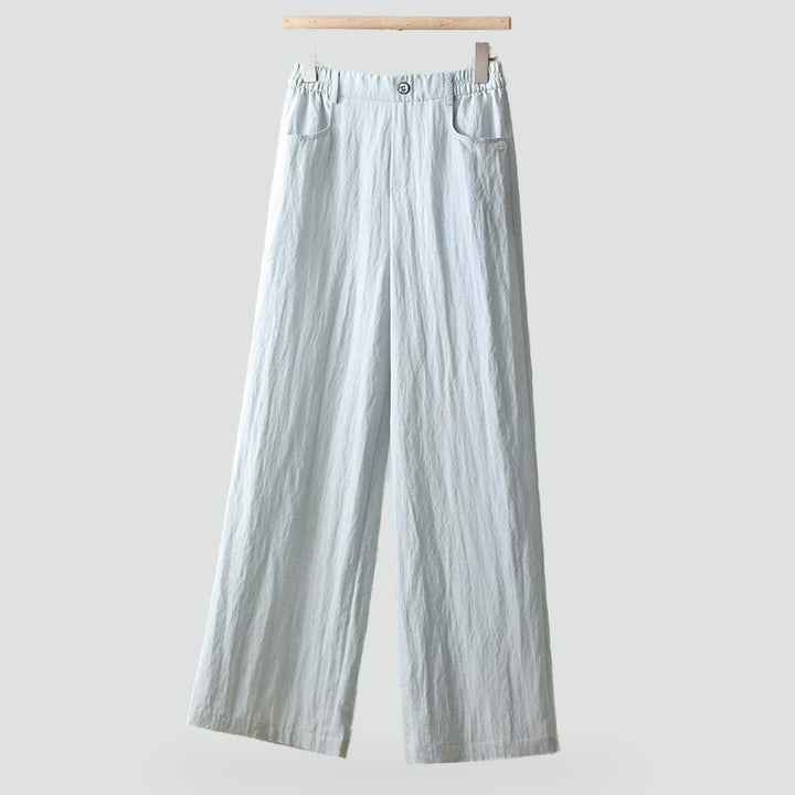 Women's Wide Leg Linen Trousers