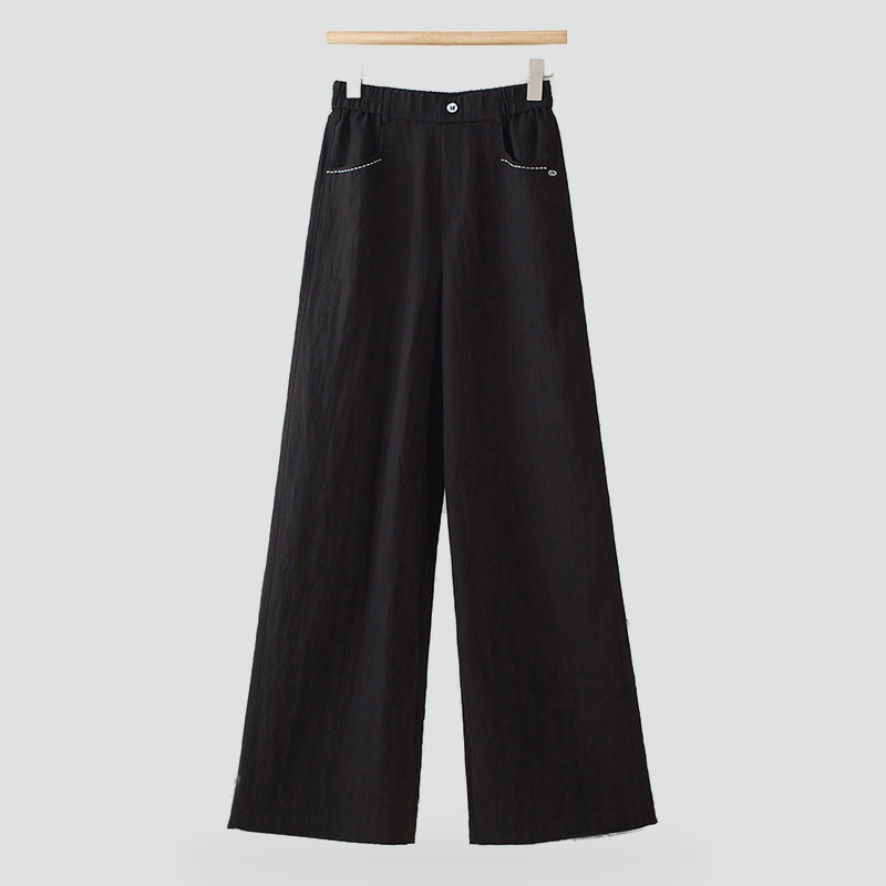 Women's Wide Leg Linen Trousers