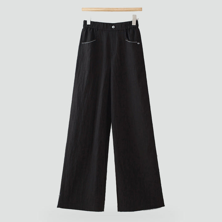 Women's Wide Leg Linen Trousers