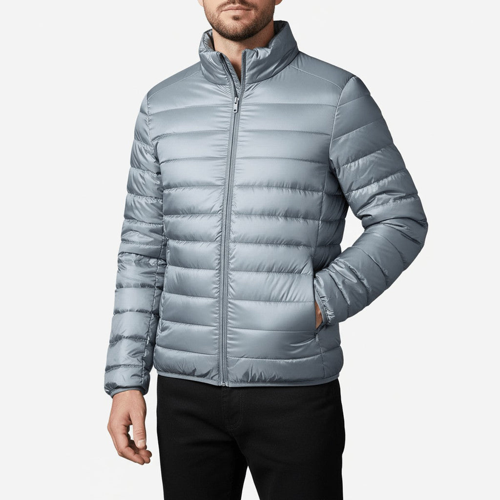 Chaqueta acolchada ligera de plumón para hombre