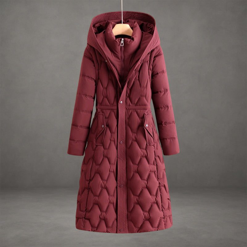 Women's Longline Hooded Puffer Coat