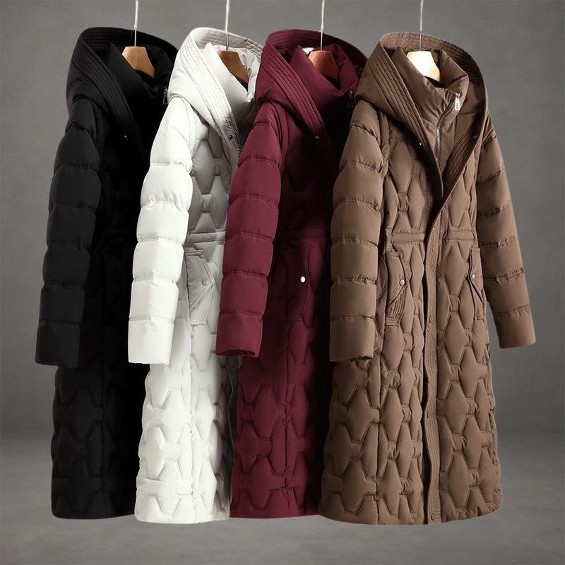 Women's Longline Hooded Puffer Coat