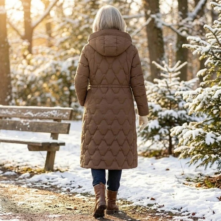 Women's Longline Hooded Puffer Coat