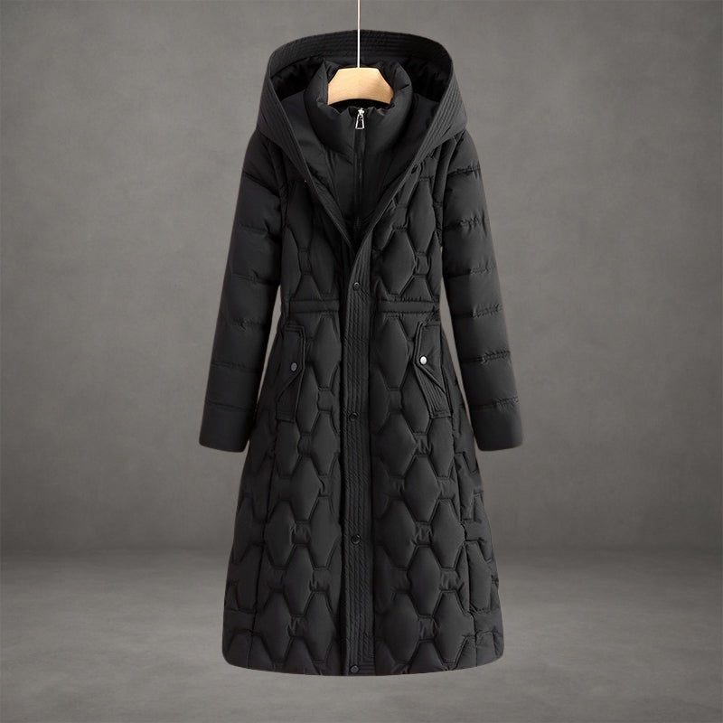Women's Longline Hooded Puffer Coat