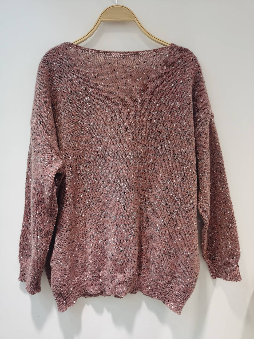 Women's Oversized Knit V-Neck Jumper